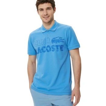 Koszulka męska Lacoste polówka klasyczna bawełniana niebieska r. S