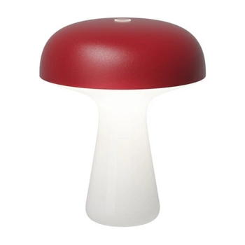 Lampka stołowa SOMPEX LED dotykowa szklana czerwona