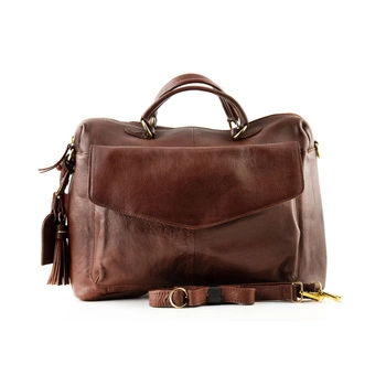 Torba biznesowa Mint&Berry brązowa skórzana