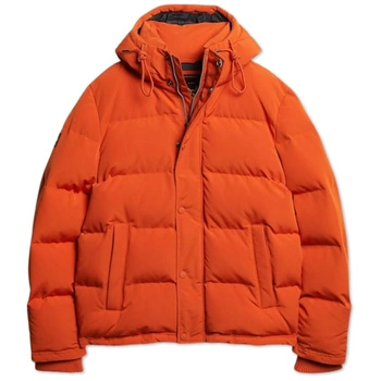 Kurtka męska Superdry Everest pomarańczowa ocieplana pikowana z kapturem