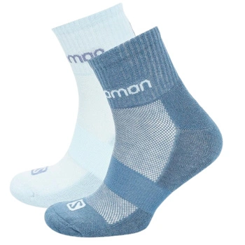 Skarpety unisex Salomon Evasion sportowe hikingowe niebieskie 2PAK