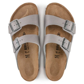 Klapki unisex Birkenstock Arizona profilowane szare