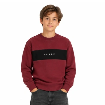 Bluza chłopięca Element Sergio Cr dresowa ciepła bordowa r. 152