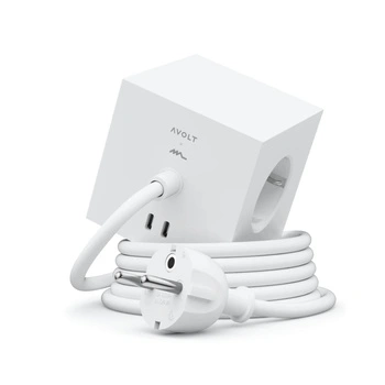 Listwa zasilajaca Avont Square 1 z USB-C biała