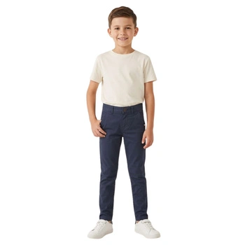 Spodnie chłopięce Tommy Hilfiger chinos granatowe r. 128