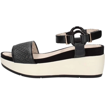 Buty damskie Lumberjack Blanche sandały na koturnie czarny