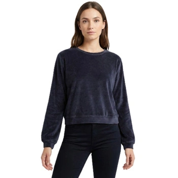 Bluza damska Desigual Morrison welurowa granatowa r. L