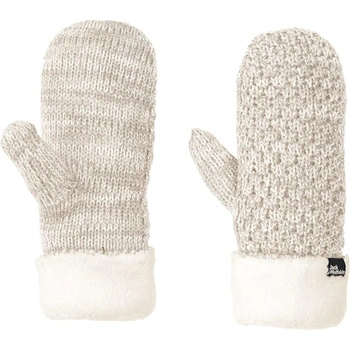 Rękawiczki damskie Jack Wolfskin Highloft jednopalczaste zimowe beżowe r. M