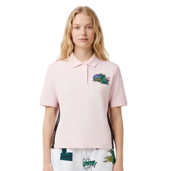Koszulka damska Lacoste Lacoste Holiday Polo klasyczna różowa r. XXS