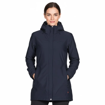 Kurtka damska Vaude Idris 3w1 Parka II granatowa techniczna z kapturem