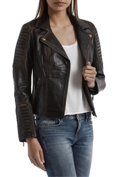 Kurtka damska skórzana Blue Wellford Volga skóra vintage