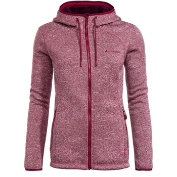 Bluza damska Vaude Sentino III polarowa z kapturem różowa