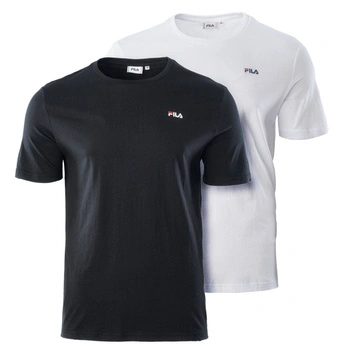 Koszulka męska Fila Brod Tee t-shirt 2-pak biała i czarna r. S