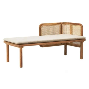 Ławka Bloomingville Felucca szelong 153 cm styl boho/skandynawski