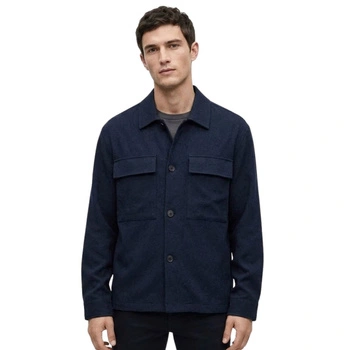 Koszula męska Zara granatowa overshirt