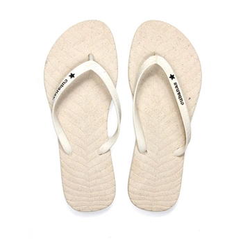 Klapki damskie Cubanas Nature kremowe japonki