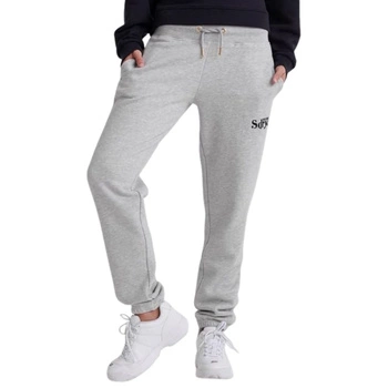 Spodnie damskie Superdry Ana joggery szare