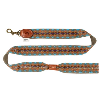 Ręcznie wykonana smycz dla psa Buddys Dogwear skórzana brązowa 120 cm