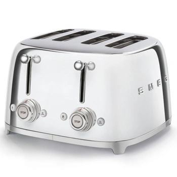 Toster na 4 kromki Smeg srebrny TSF03SSEU 50's Style