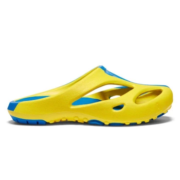 Klapki damskie Keen Shanti Arts sportowe żółto-niebieskie z pianki