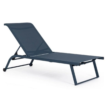Leżak ogrodowy Bizzotto Taylor granatowy aluminiowy 182 cm