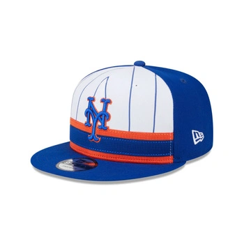 Czapka New Era 9FIFTY MLB24 Batting Practice New York Mets z prostym daszkiem niebieska One Size