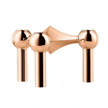 Świecznik dekoracyjny modułowy Stoff Nagel Rose Gold designerski