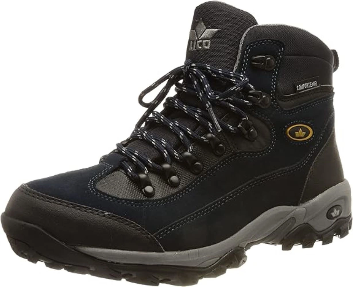 Lico Heren MILAN Trekking- & wandellaarzen, Zwart / grijs / rood, 42 EU : LICO Lico Heren MILAN Trekking- & wandellaarzen, Zwart / grijs / rood, 42 EU : LICO
