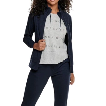 Bluza damska Only Pelina High Neck sportowa granatowa rozsuwana