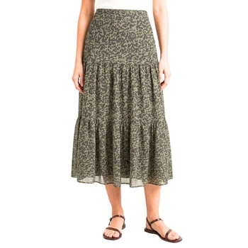 Spódnica damska Ichi Bossa w cętki midi do połowy łydki