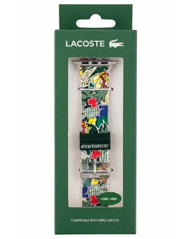 Pasek silikonowy Lacoste do zegarka Apple Watch 42/44/45/49 mm comic print