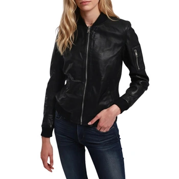 Kurtka damska Lee Cooper Bianca skórzana czarna