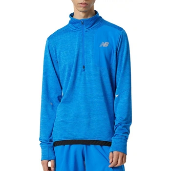 Bluza męska New Balance Impact Run Heat techniczna do biegania niebieskie r. S