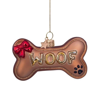 Bombka choinkowa Vondels Psia Kość ozdoba bożonarodzeniowa szklana