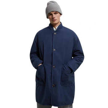 Płaszcz męski Zara zimowy granatowy