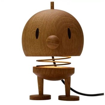 Lampa optymisty Bumble L Hoptimist figurka drewniana z oświetleniem