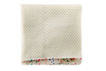 Szalik unisex Paul Smith Knot Pin Dot bawełniany jedwabny ecru w kropki