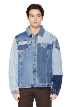 Kurtka męska Desigual Denim Patch jeansowa r. S