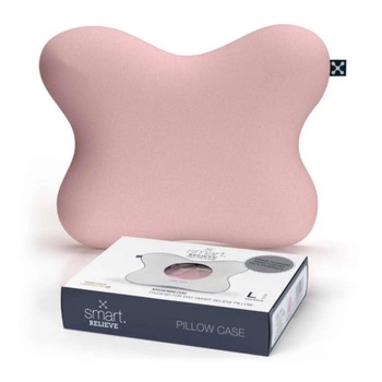 Poszewka na poduszkę Smart Relieve bawełniana różowa 54x43 cm