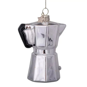 Bombka choinkowa Vondels Kawiarka ozdoba bożonarodzeniowa szklana