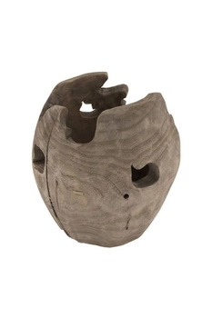 Dekoracyjny wazon DIJK ozdobny drewniany 29 cm