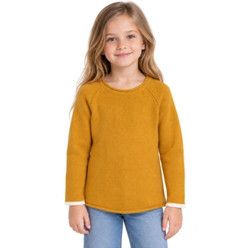 Sweter dziecięcy Bock Copenhagen z wełną musztardowy r. 128
