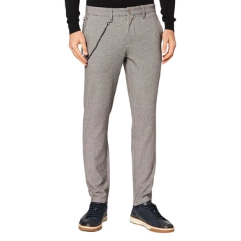 Spodnie męskie Only&Sons Pete Slim chinosy brązowe w pepitkę