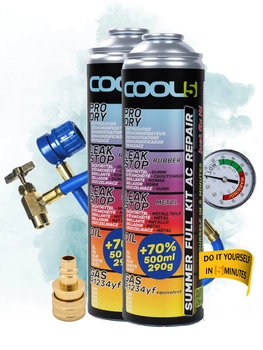 Zestaw czynnik 2x 5w1 + przewód do klimatyzacji Cool5 zamiennik R1234yf