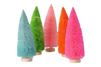 Choinki dekoracyjne Boltzexmas kolorowe zestaw 5 sztuk