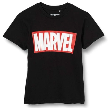Koszulka dziecięca Marvel z nadrukiem czarna