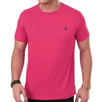 Koszulka męska U.S. Polo Assn DBL Horse Logo t-shirt różowy