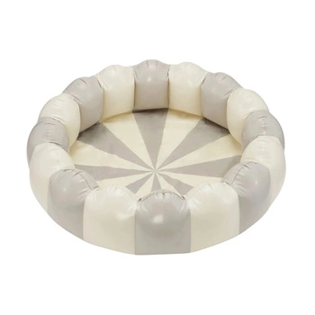 Basen dla dzieci Petites Pommes na wodę kulki dmuchany 95x25 cm szary