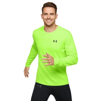 Bluza męska Under Armour Qualifier ColdGear do biegania neonowa