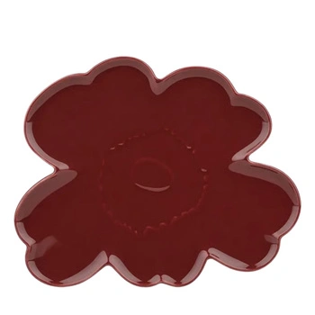 Talerz do serwowania Marimekko Unikko burgundowy 32 cm